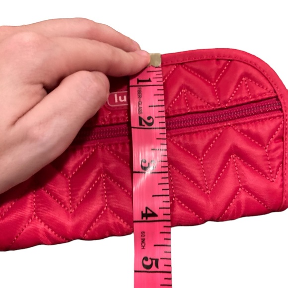Lug pink quilted travel wallet with wrist strap - Picture 7 of 8